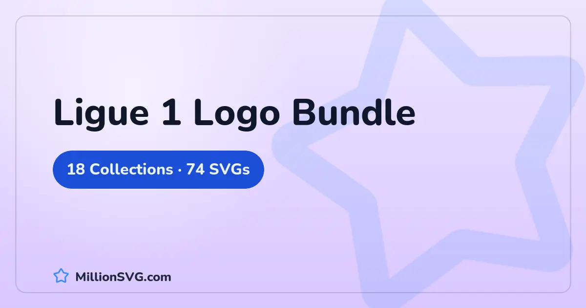 Ligue 1 Logo Bundle SVG bundle cover