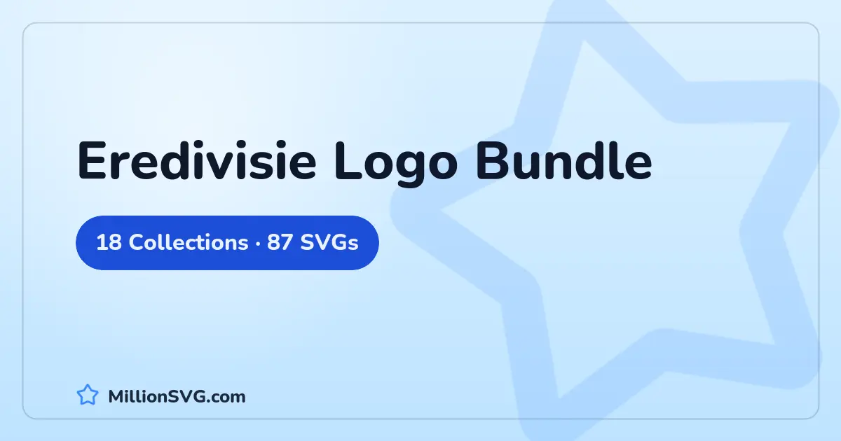 Eredivisie Logo Bundle SVG bundle cover