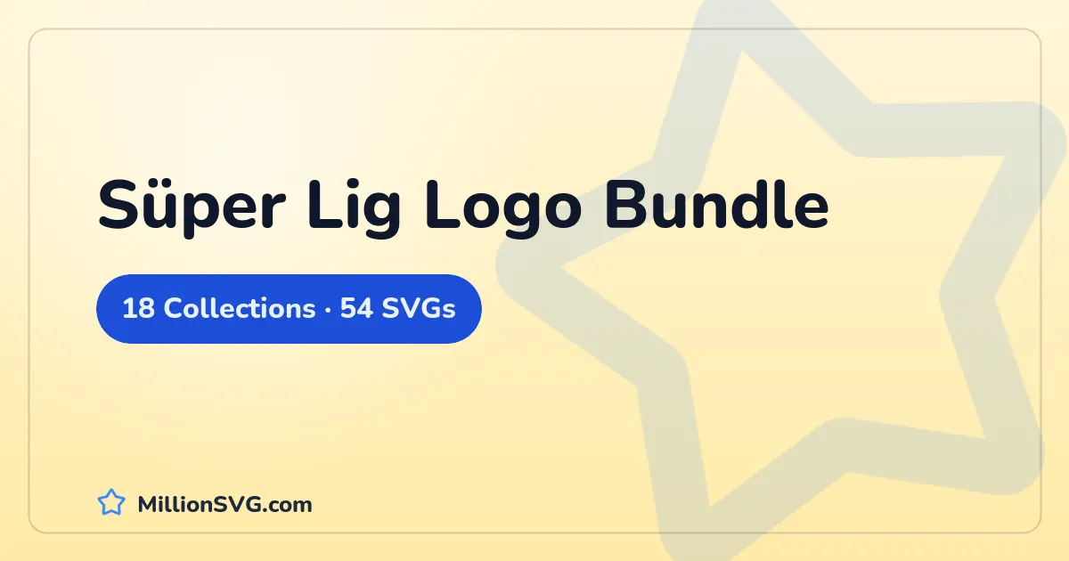 Süper Lig Logo Bundle SVG bundle cover