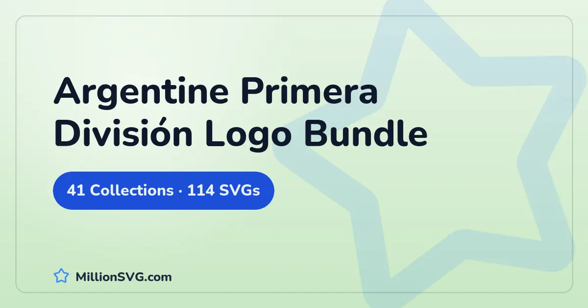 Argentine Primera División Logo Bundle SVG bundle cover