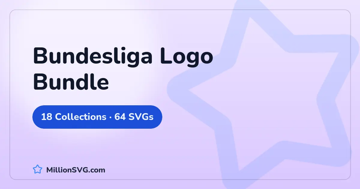 Bundesliga Logo Bundle SVG bundle cover