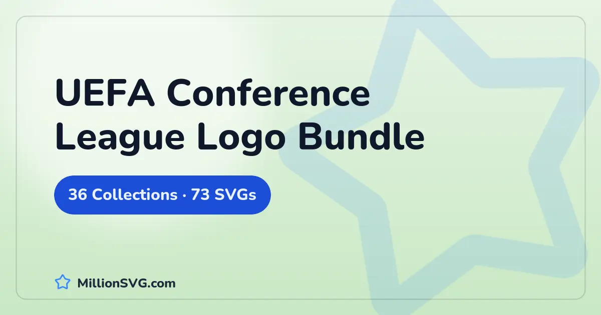 UEFA Conference League Logo Bundle  SVG bundle cover