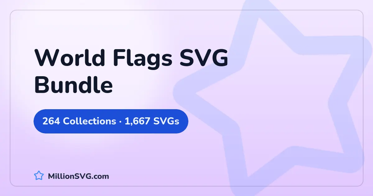 World Flags SVG Bundle SVG bundle cover