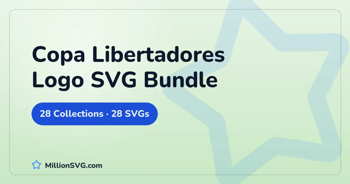 Copa Libertadores Logo SVG Bundle SVG bundle cover