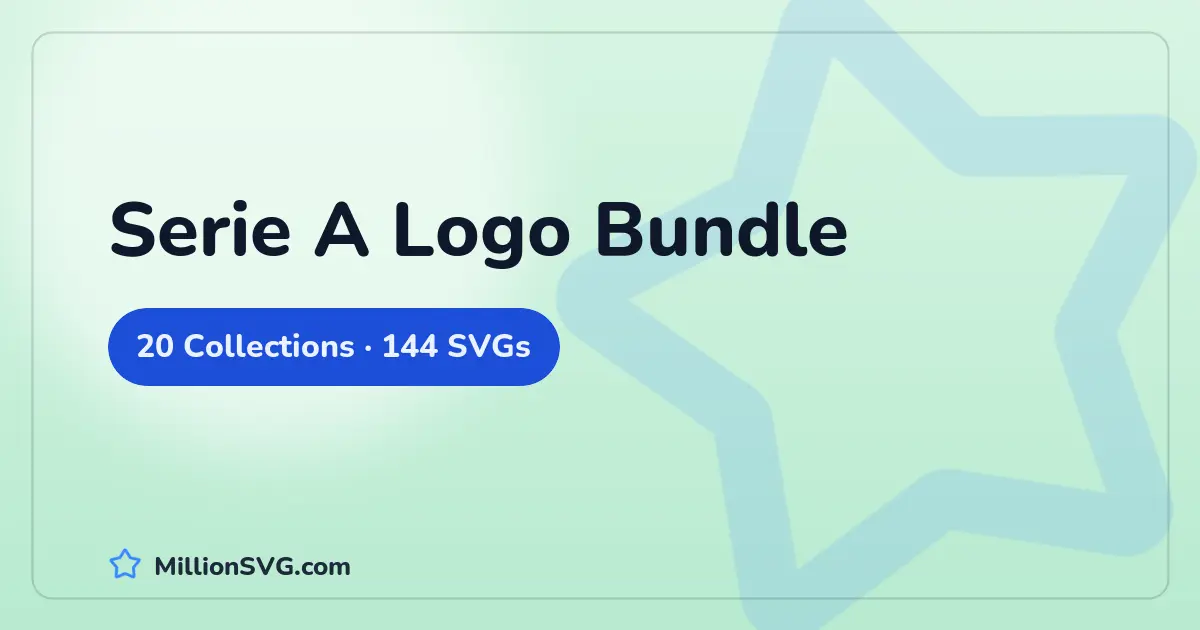 Serie A Logo Bundle SVG bundle cover