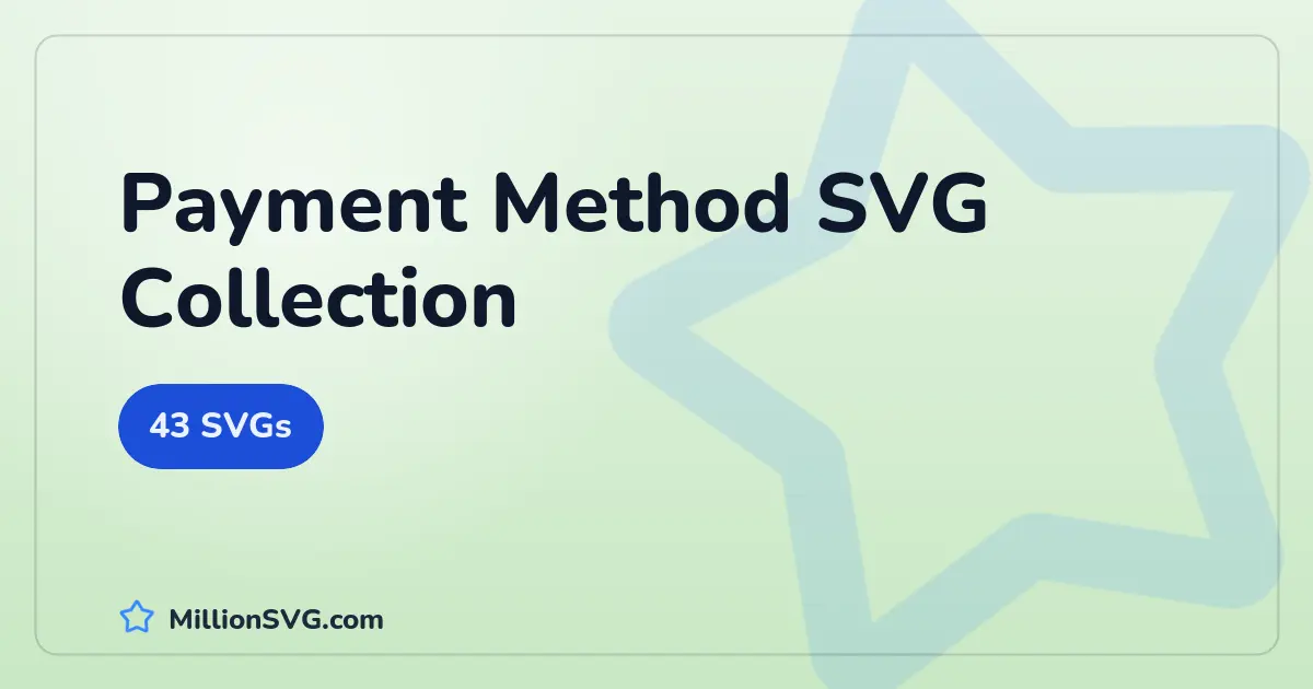 Payment Method SVG collection cover