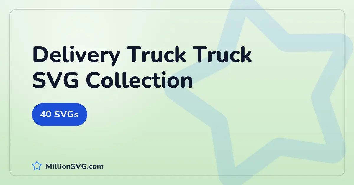 Delivery Truck Truck SVG collection cover