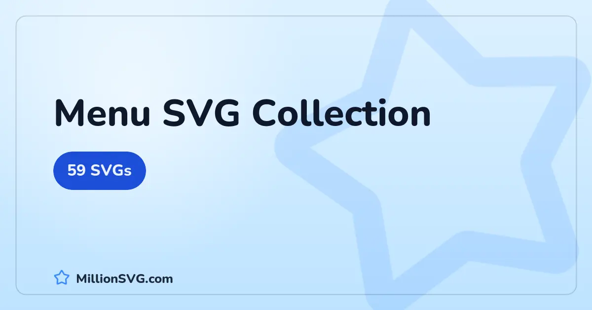 Menu SVG collection cover