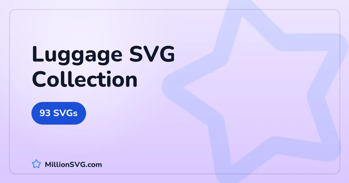 Luggage SVG collection cover