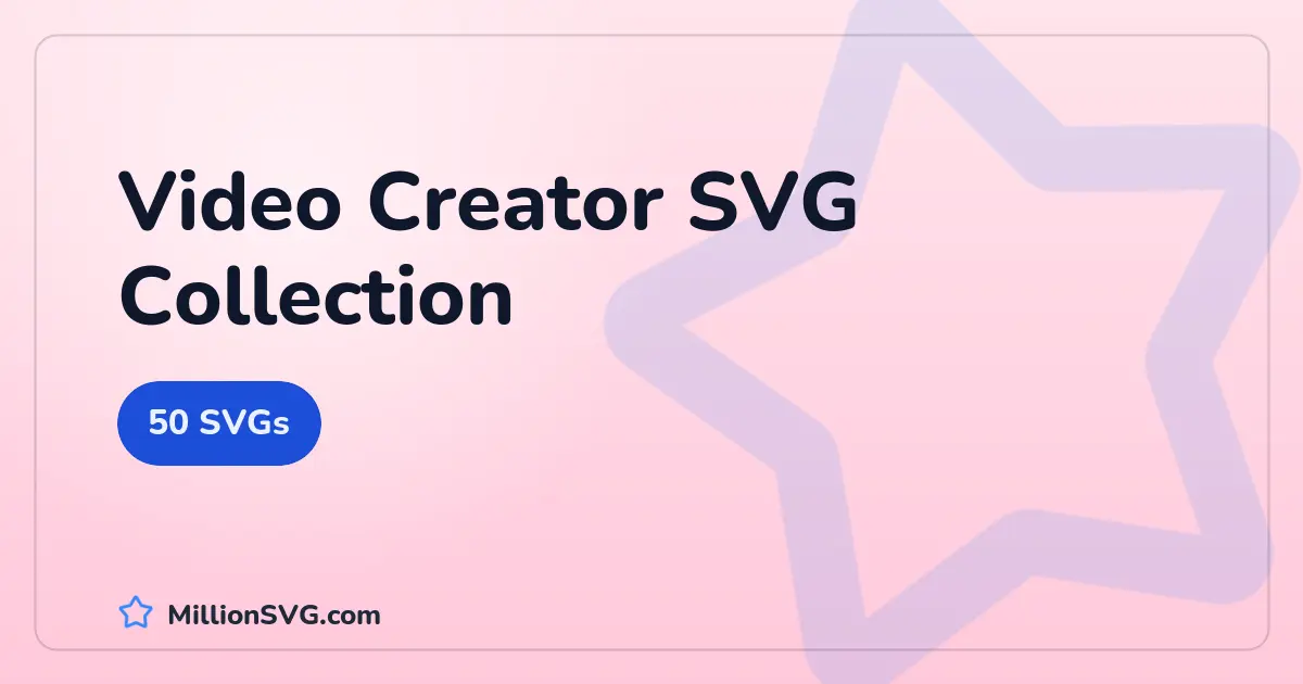Video Creator SVG collection cover