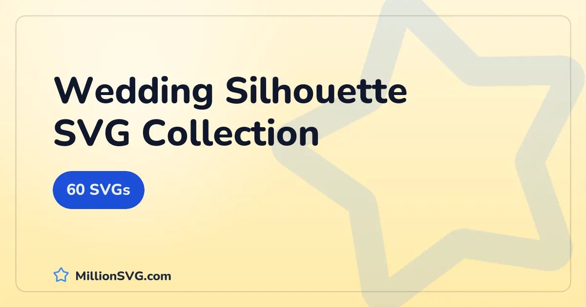 Wedding Silhouette SVG collection cover