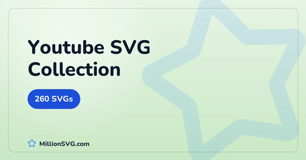 Youtube SVG collection cover