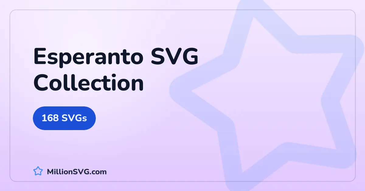 Esperanto SVG collection cover