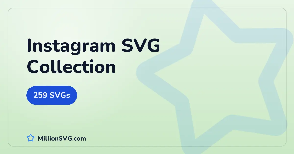 Instagram SVG collection cover