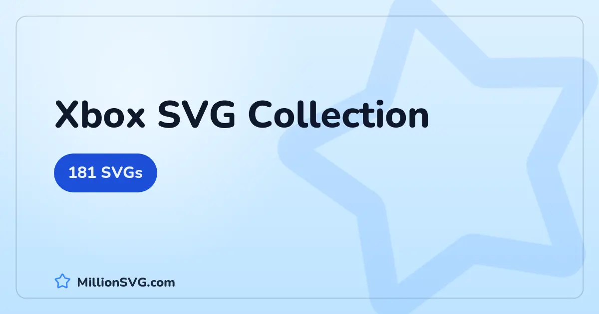 Xbox SVG collection cover