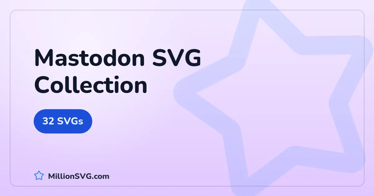 Mastodon SVG collection cover