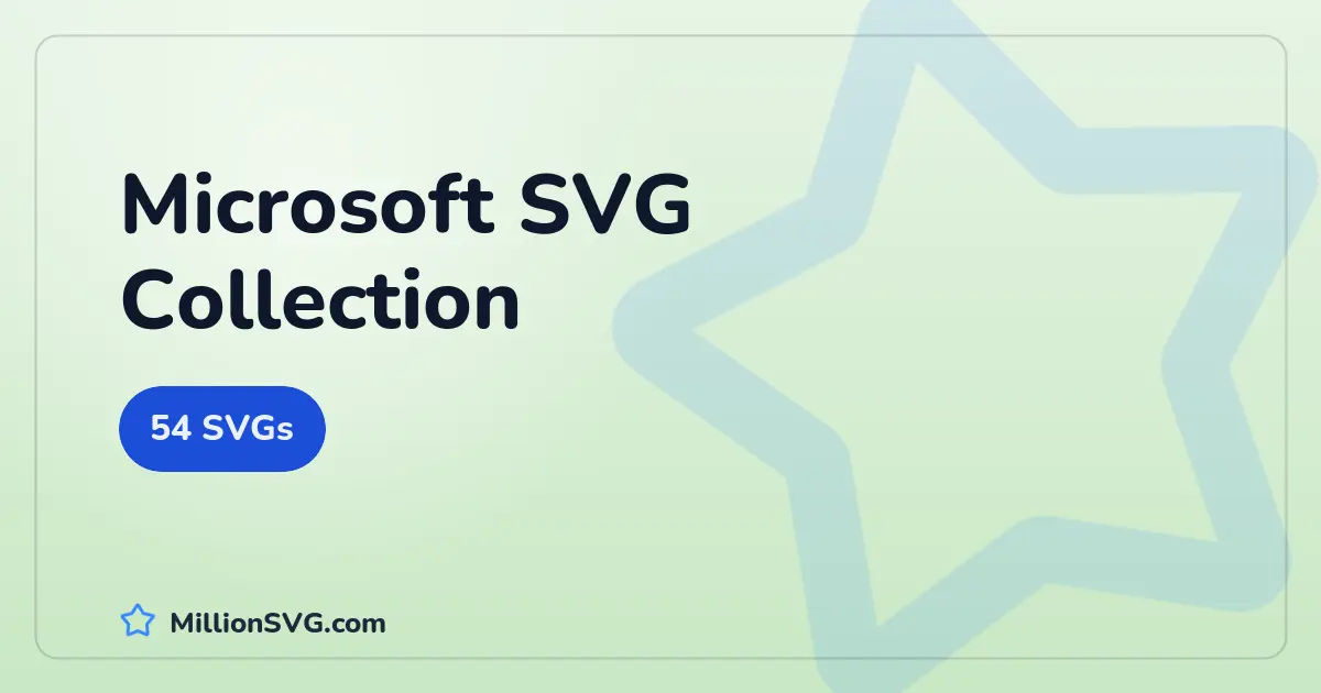 Microsoft SVG collection cover