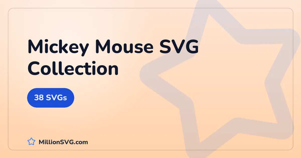 Mickey Mouse SVG collection cover