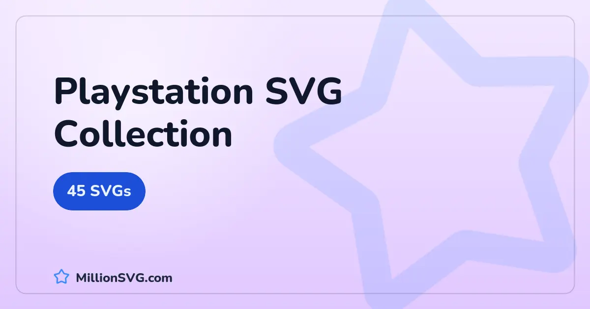 Playstation SVG collection cover