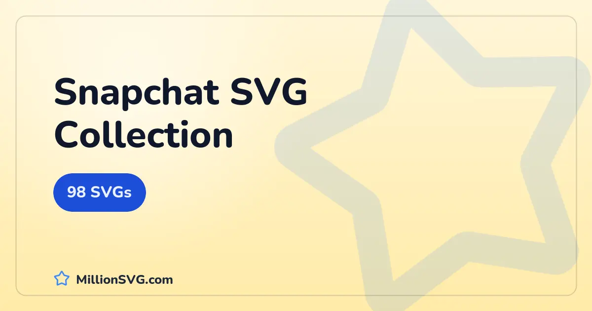 Snapchat SVG collection cover