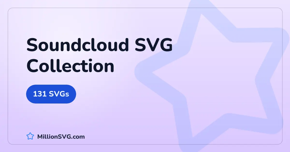 Soundcloud SVG collection cover