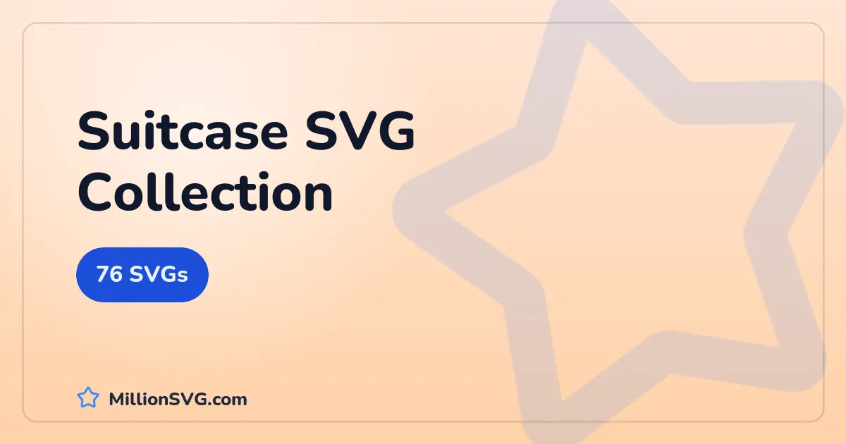 Suitcase SVG collection cover