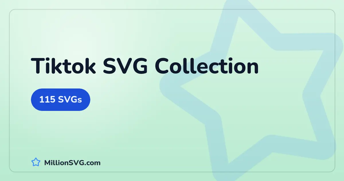 Tiktok SVG collection cover