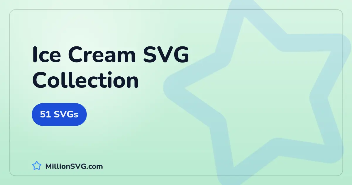 Ice Cream SVG collection cover