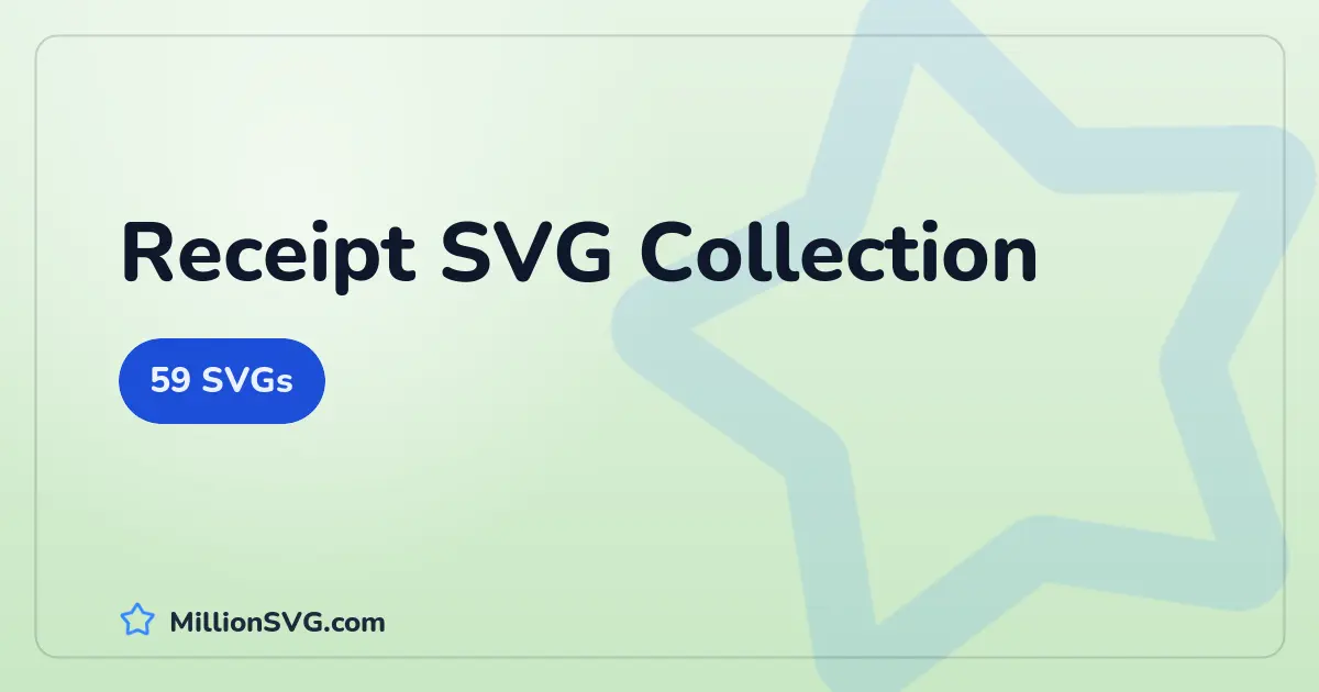 Receipt SVG collection cover