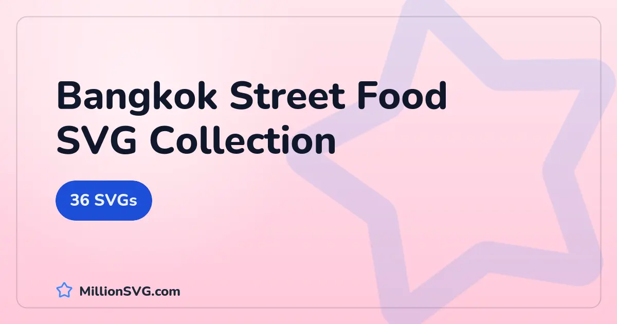 Bangkok Street Food SVG collection cover