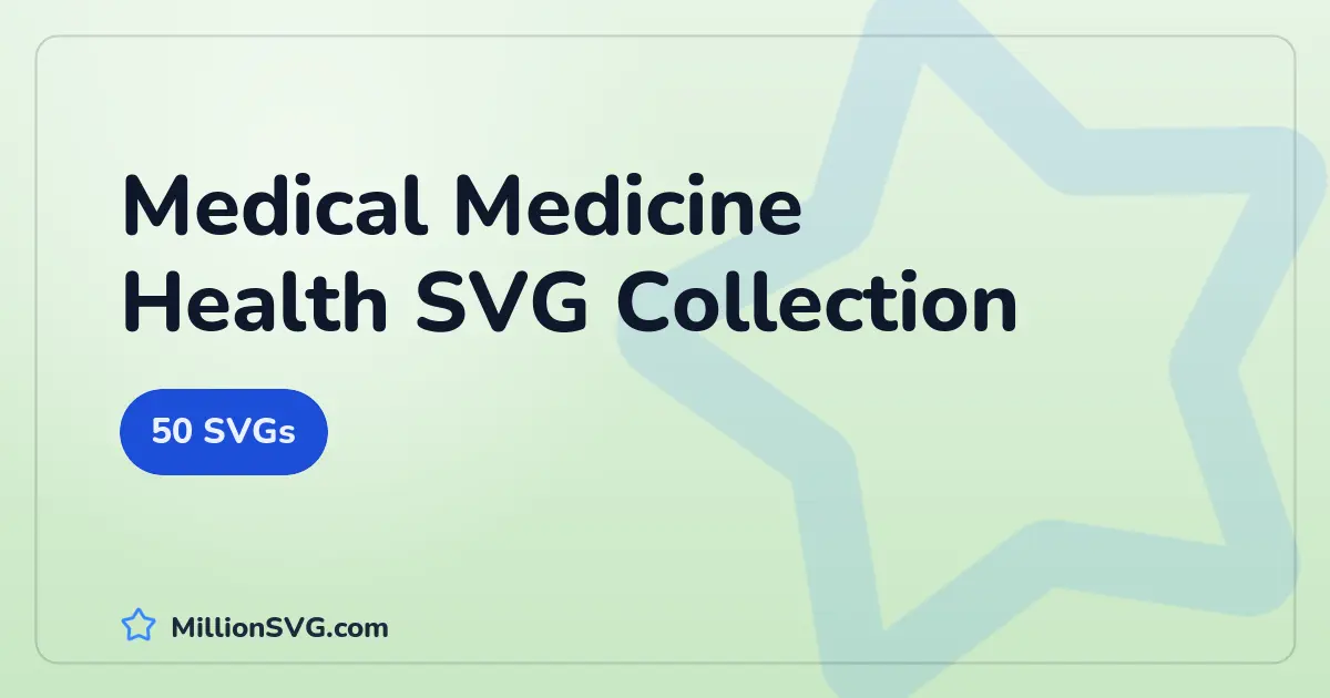 Medical Medicine Health SVG collection cover