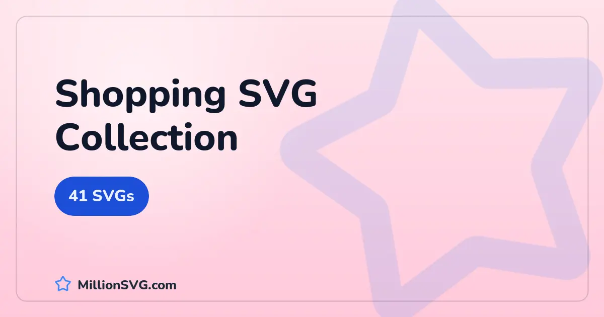 Shopping SVG collection cover