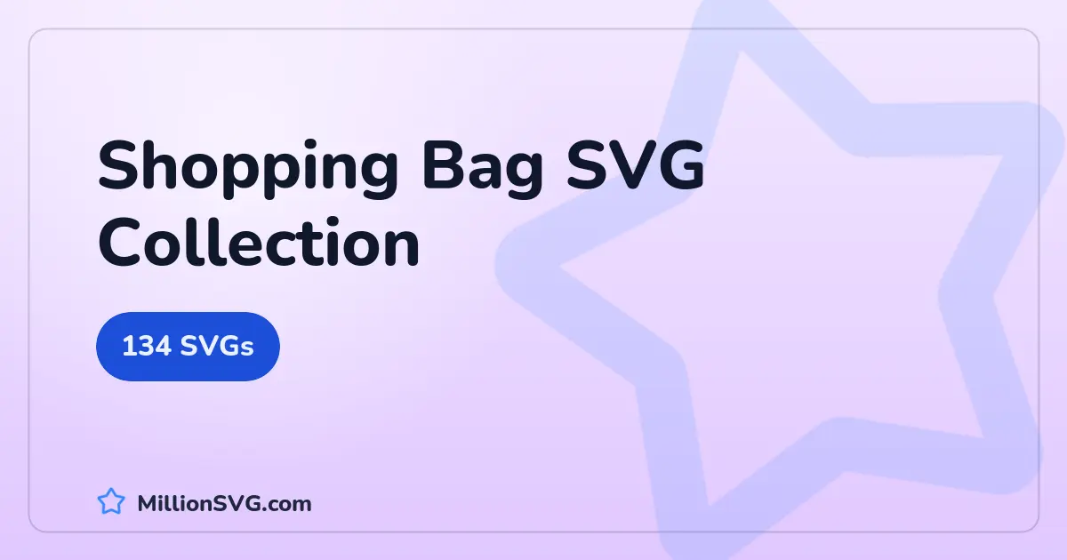 Shopping Bag SVG collection cover