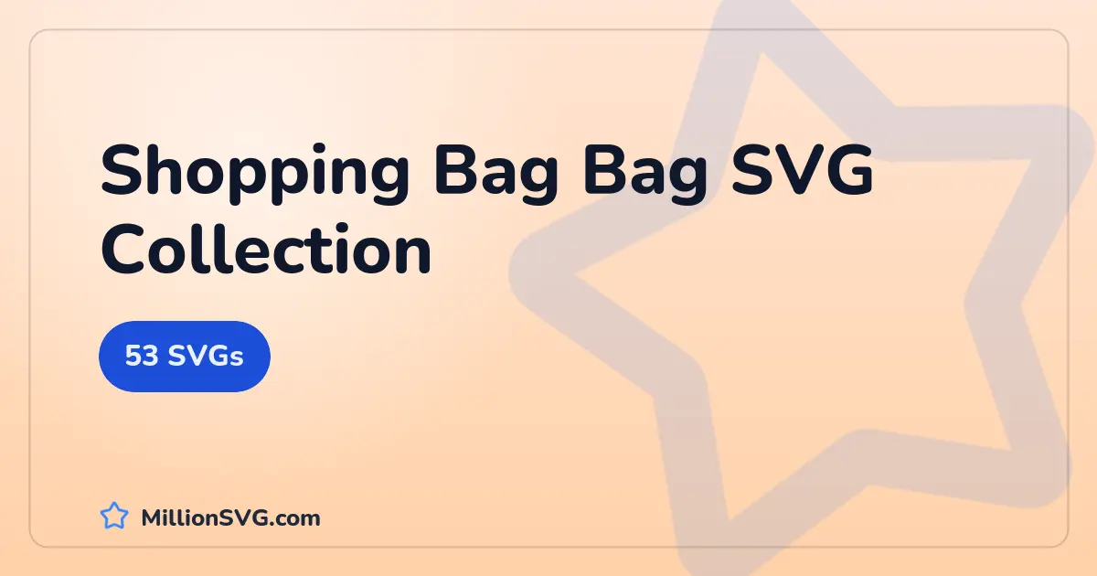 Shopping Bag Bag SVG collection cover