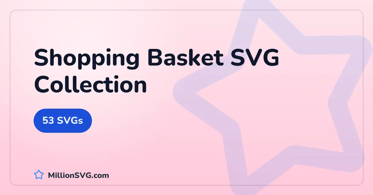 Shopping Basket SVG collection cover