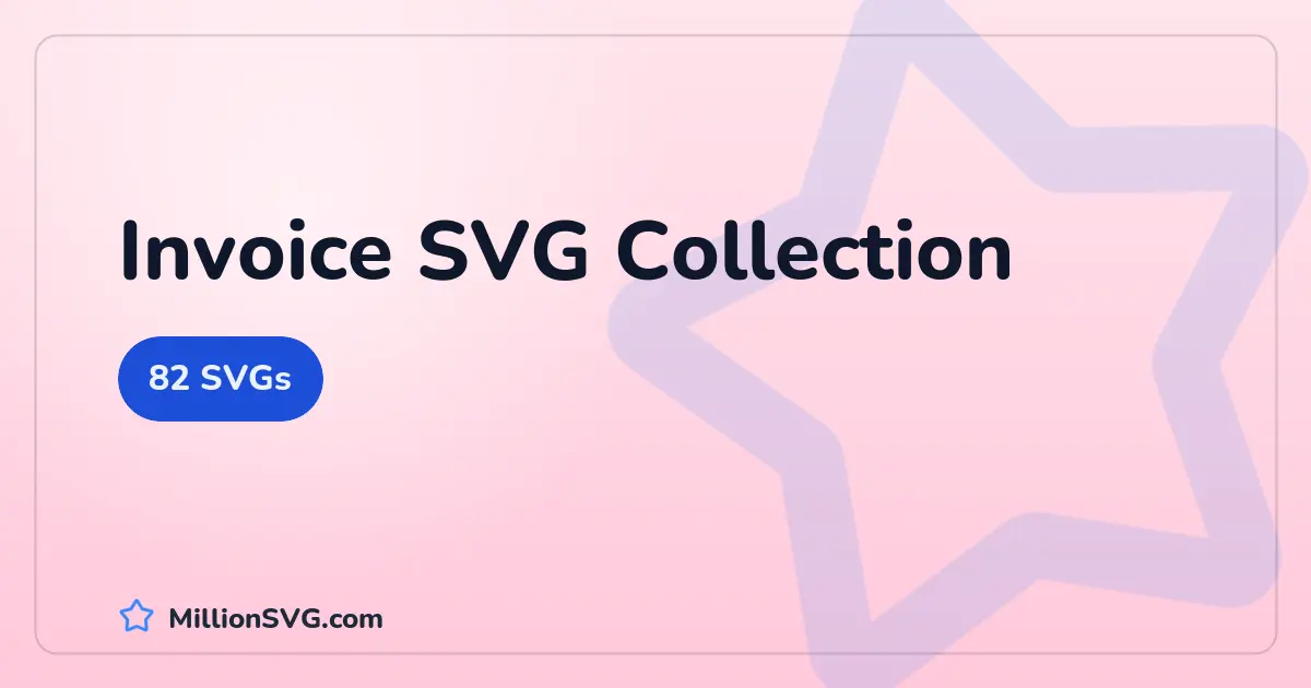 Invoice SVG collection cover